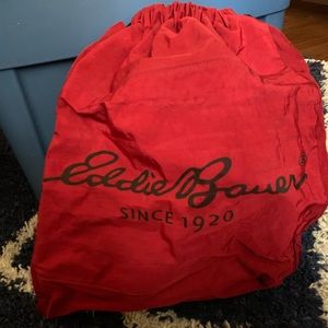 Eddie Bauer nylon cinch bag